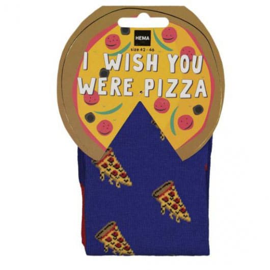 sokken pizza - Sokken Wish you where pizza