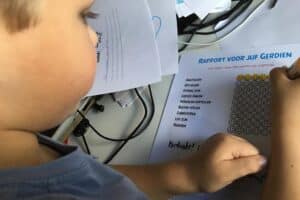 rapport voor de juf of meester; DIY cadeau juffendag