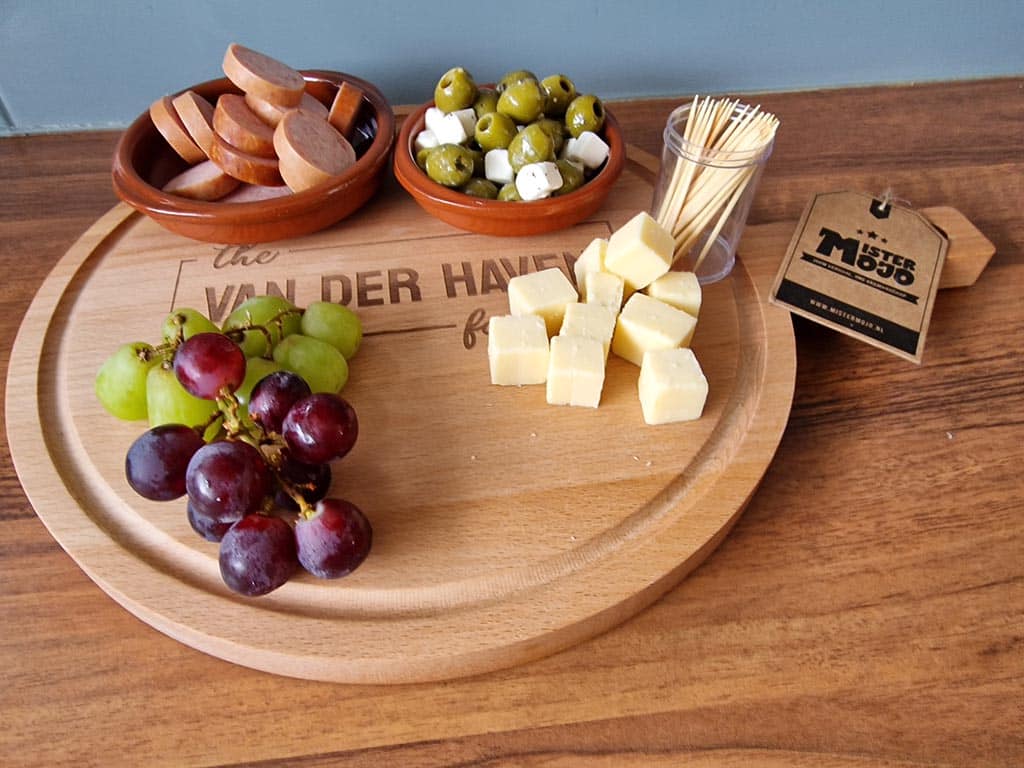 Borrelplank met naam