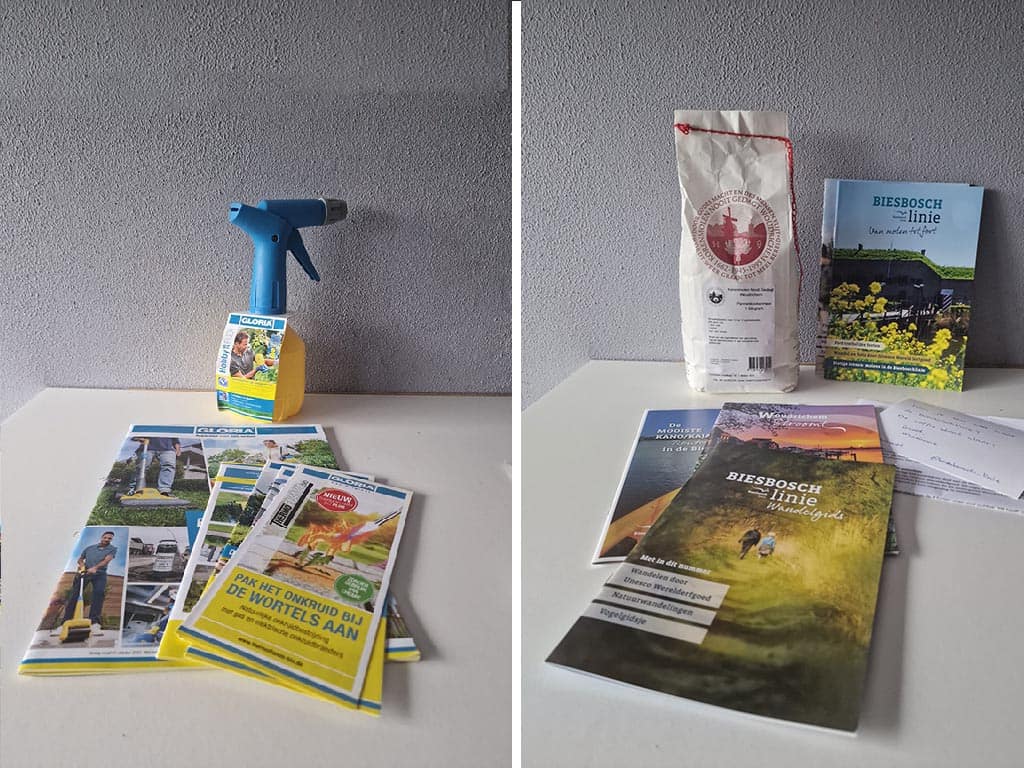 blue yellow spray weed control brochures biesbosch