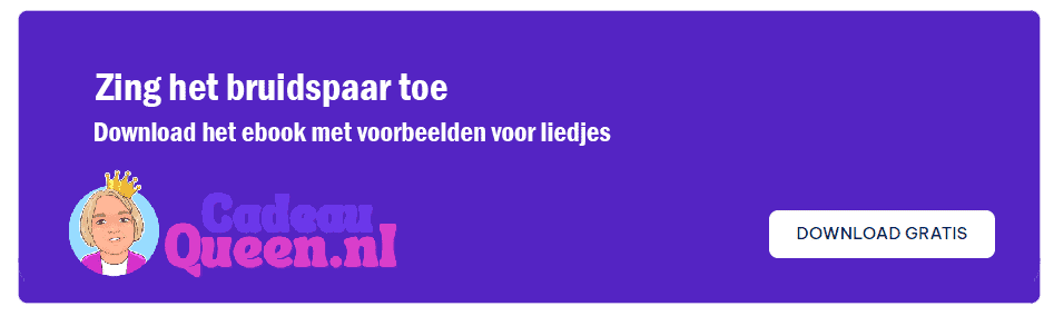 E-book met liedjes voor bruiloft stukjes