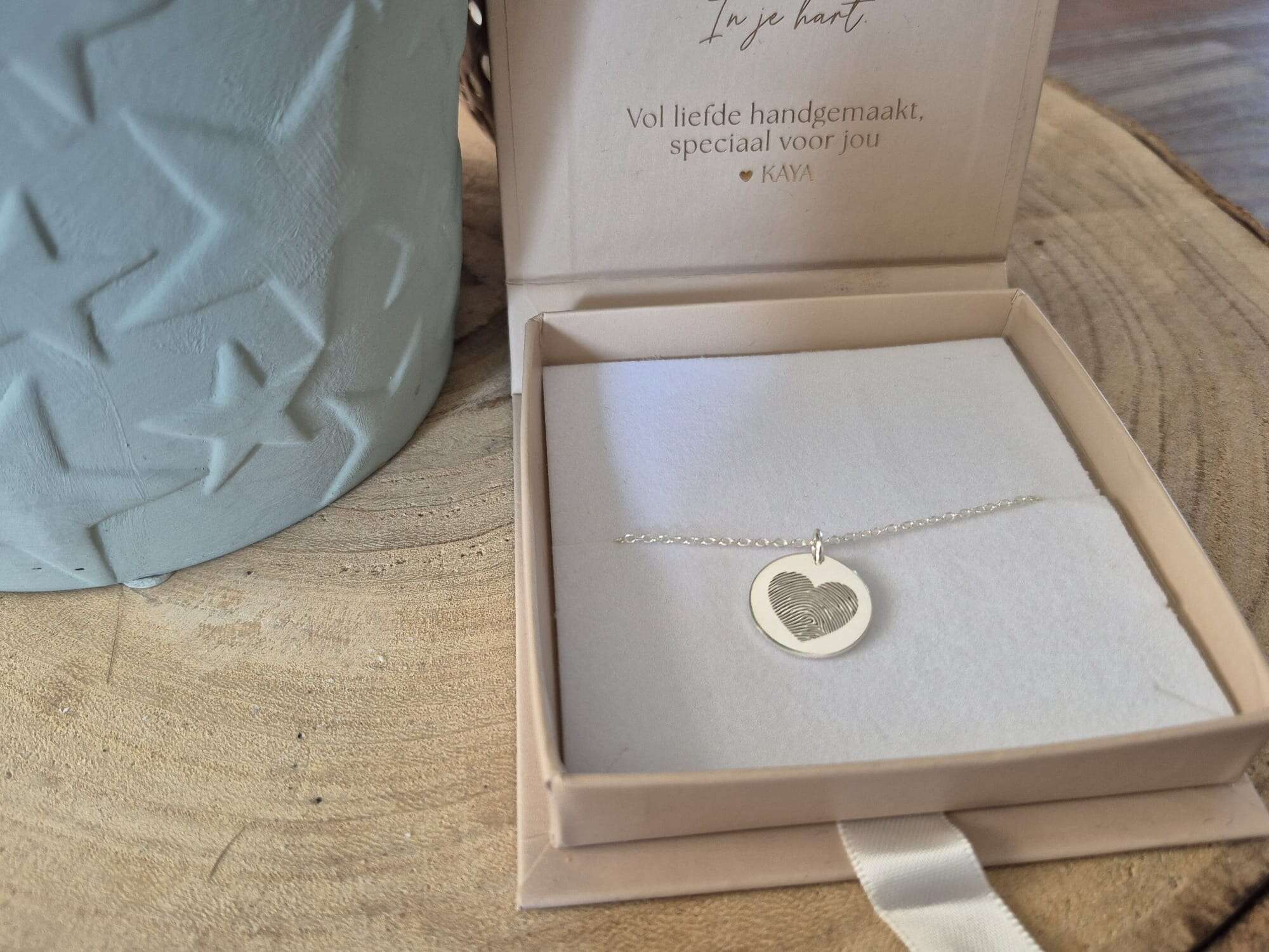 Ketting met vingerafdruk